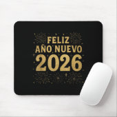 Feliz Año Nuevo 2026 Spanish New Year Gold Firewor Muismat (Met muis)