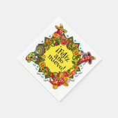 Feliz Ano Nuevo - Gelukkig Spaans Nieuwjaar Servet (Hoek)