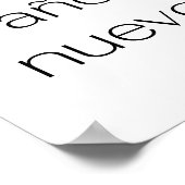 Feliz Año Nuevo - minimalistic typography poster (Hoek)