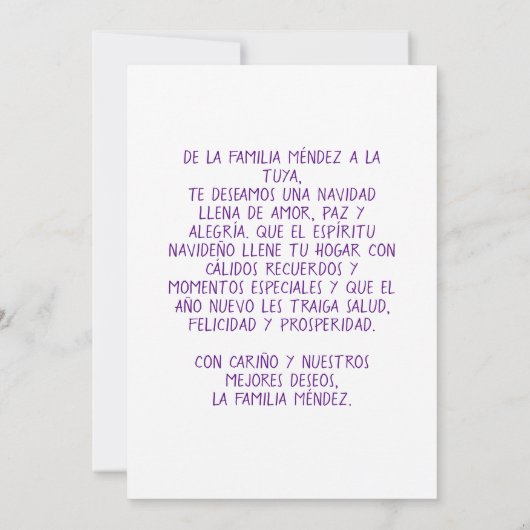 Feliz Año Nuevo Uvas Spaans Gelukkig Nieuwjaar Kaart (Achterkant)