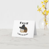Feliz Cinco DE Mayo - Egel Kaart (Gele Bloem)