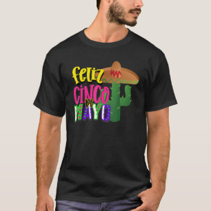 Feliz Cinco De Mayo Fiesta Vrouwen Jeugd Meisjes T-shirt
