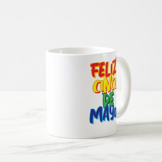 Feliz Cinco de Mayo koffie mok (Voorkant rechts)