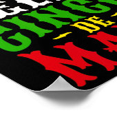 Feliz Cinco De Mayo Mexicaanse feestdag Poster (Hoek)