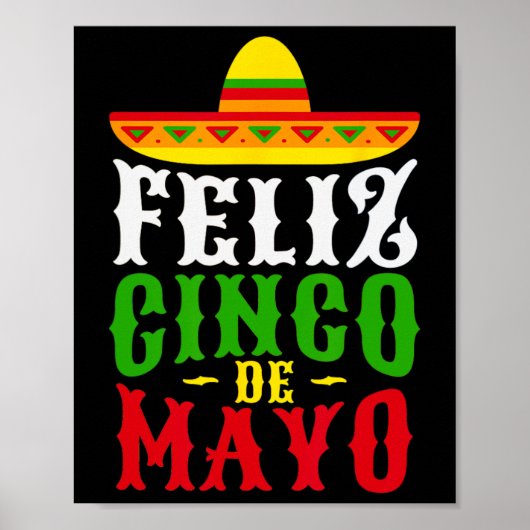 Feliz Cinco De Mayo Mexicaanse feestdag Poster (Voorkant)