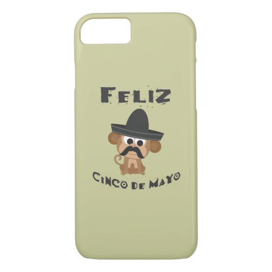 Feliz Cinco De Mayo Monkey Case-Mate iPhone Case (Achterkant)