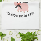 Feliz Cinco De Mayo - Pig Theedoek (Gevouwen)