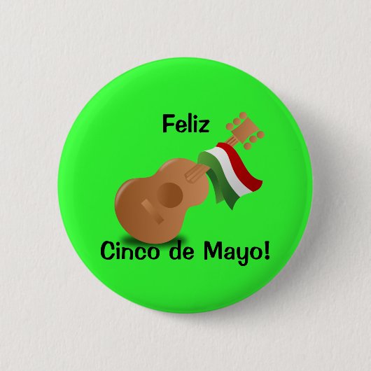 Feliz Cinco de Mayo! Ronde Button 5,7 Cm (Voorkant)