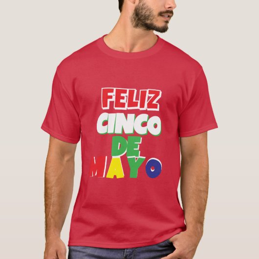 Feliz Cinco de Mayo T-shirt (Voorkant)