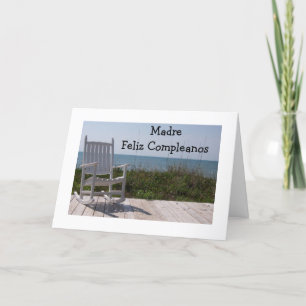 FELIZ COMPLEANOS MADRE (GELUKKIGE VERJAARDAG MOEDE KAART