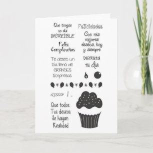 "FELIZ COMPLIANOS" NAAR EEN SPECIALE VRIEND/EEN CU KAART