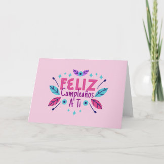 Feliz Cumpleanos A Ti Tarjeta Notitiekaartje