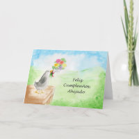 Feliz Cumpleanos Ahijado, Pajaro bedriegt Flores