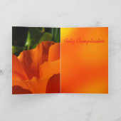 Feliz Cumpleaños - Amapola DE Californië Kaart (Binnen)