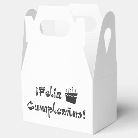 feliz cumpleanos arriba cake bedankdoosjes (Geopend)