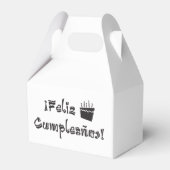 feliz cumpleanos arriba cake bedankdoosjes (Voorkant Zijde)