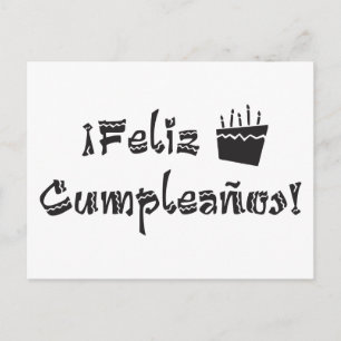 feliz cumpleanos arriba cake briefkaart