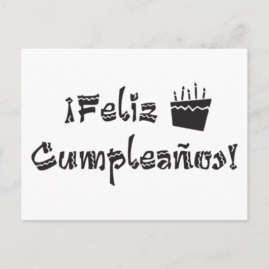 feliz cumpleanos arriba cake briefkaart (Voorkant)