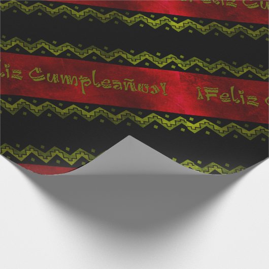 feliz cumpleanos arriba cake cadeaupapier (Hoek)