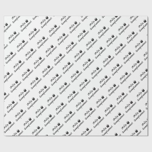 feliz cumpleanos arriba cake cadeaupapier (Vlak)