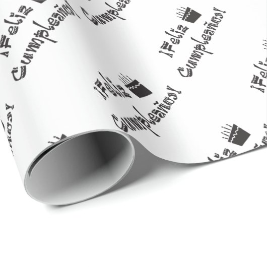 feliz cumpleanos arriba cake cadeaupapier (Rol Hoek)