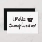 feliz cumpleanos arriba cake kaart (Voorkant / Achterkant)