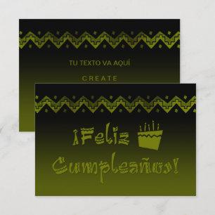 feliz cumpleanos arriba cake kaart