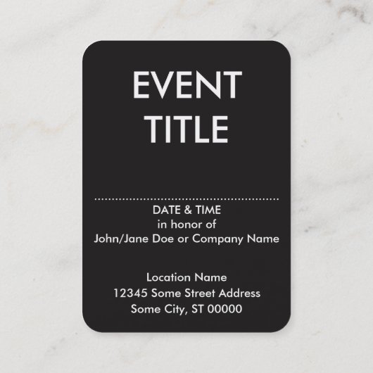 feliz cumpleanos arriba cake visitekaartje (Achterkant)