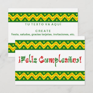 feliz cumpleanos arriba kaart