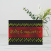 feliz cumpleaños arriba kaart (Staand voorkant)