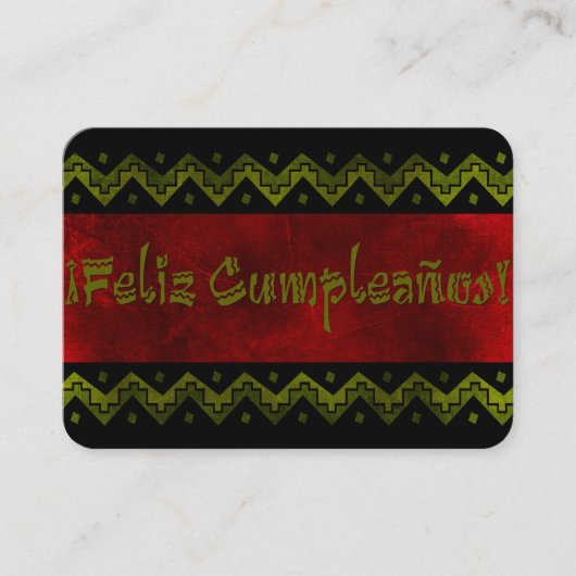 feliz cumpleanos arriba visitekaartje (Voorkant)