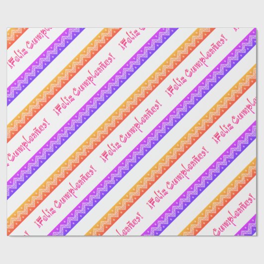 feliz cumpleanos arriba wrapappapier cadeaupapier (Vlak)