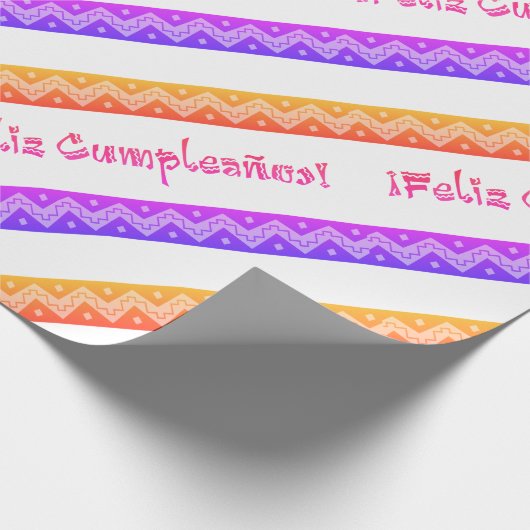 feliz cumpleanos arriba wrapappapier cadeaupapier (Hoek)