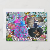 Feliz Cumpleanos Bloemen & Vlinders PV01 Kaart (Voorkant)