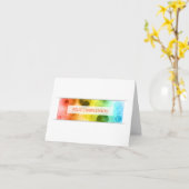 feliz cumpleanos bokeh - lichten kaart (Gele Bloem)