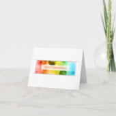 feliz cumpleanos bokeh - lichten kaart (Voorkant)