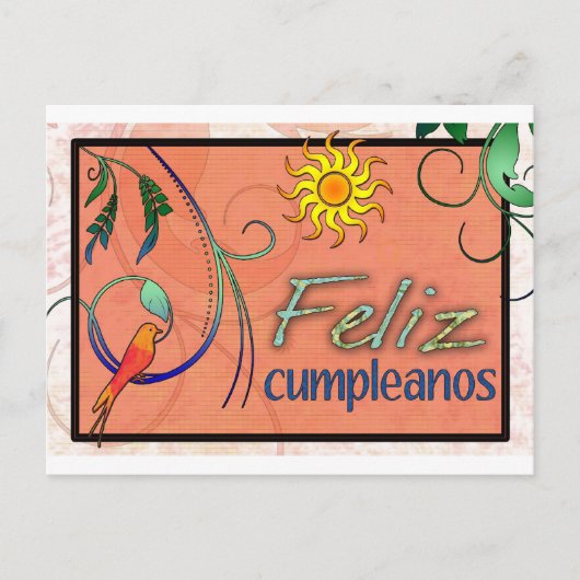 Feliz Cumpleanos Briefkaart (Voorkant)