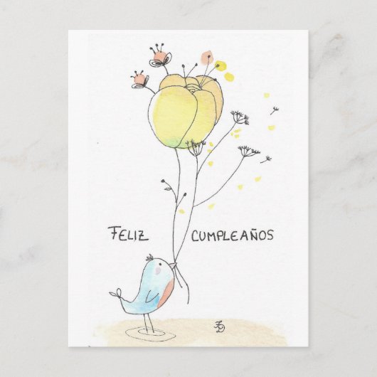 Feliz Cumpleaños Briefkaart (Voorkant)