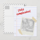 Feliz Cumpleanos Briefkaart (Voorkant / Achterkant)
