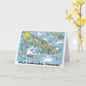 ¡Felíz Cumpleaños, Cubanazo! Kaart (Gele Bloem)