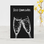 Feliz Cumpleaños/de Gelukkige Spaanse Taal van de Kaart (Gele Bloem)