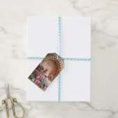 “Feliz Cumpleaños” Elegant Pink & Gold Birthday  Cadeaulabel (Met Touw)