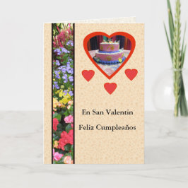 Feliz Cumpleaños Engelse Dia San Valentin Femenino Kaart