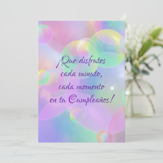 Feliz Cumpleaños! Feestdagenkaart (Staand voorkant)