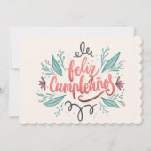 Feliz Cumpleanos Feestdagenkaart (Voorkant)