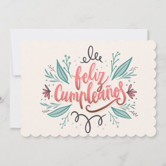 Feliz Cumpleanos Feestdagenkaart (Voorkant)