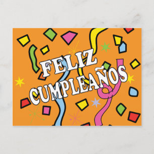 Feliz Cumpleaños Happy Birthday Briefkaart