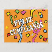 Feliz Cumpleaños Happy Birthday Briefkaart (Voorkant)