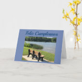 **FELIZ CUMPLEANOS*-HAPPY BIRTHDAY SPANISH KAART (Gele Bloem)