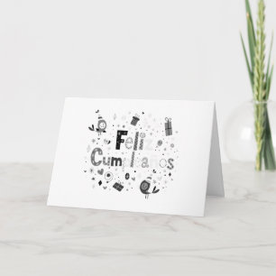 **FELIZ CUMPLEANOS*-HAPPY BIRTHDAY SPANISH KAART